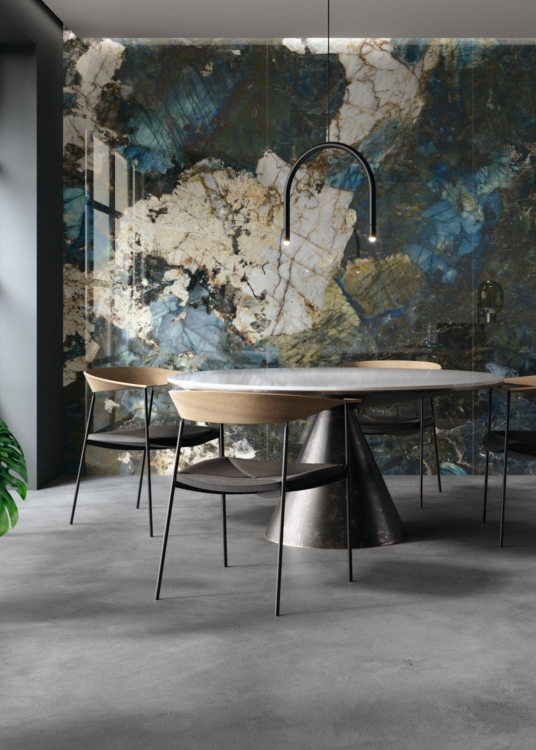 Leana schwarz, blau 60x120 poliert