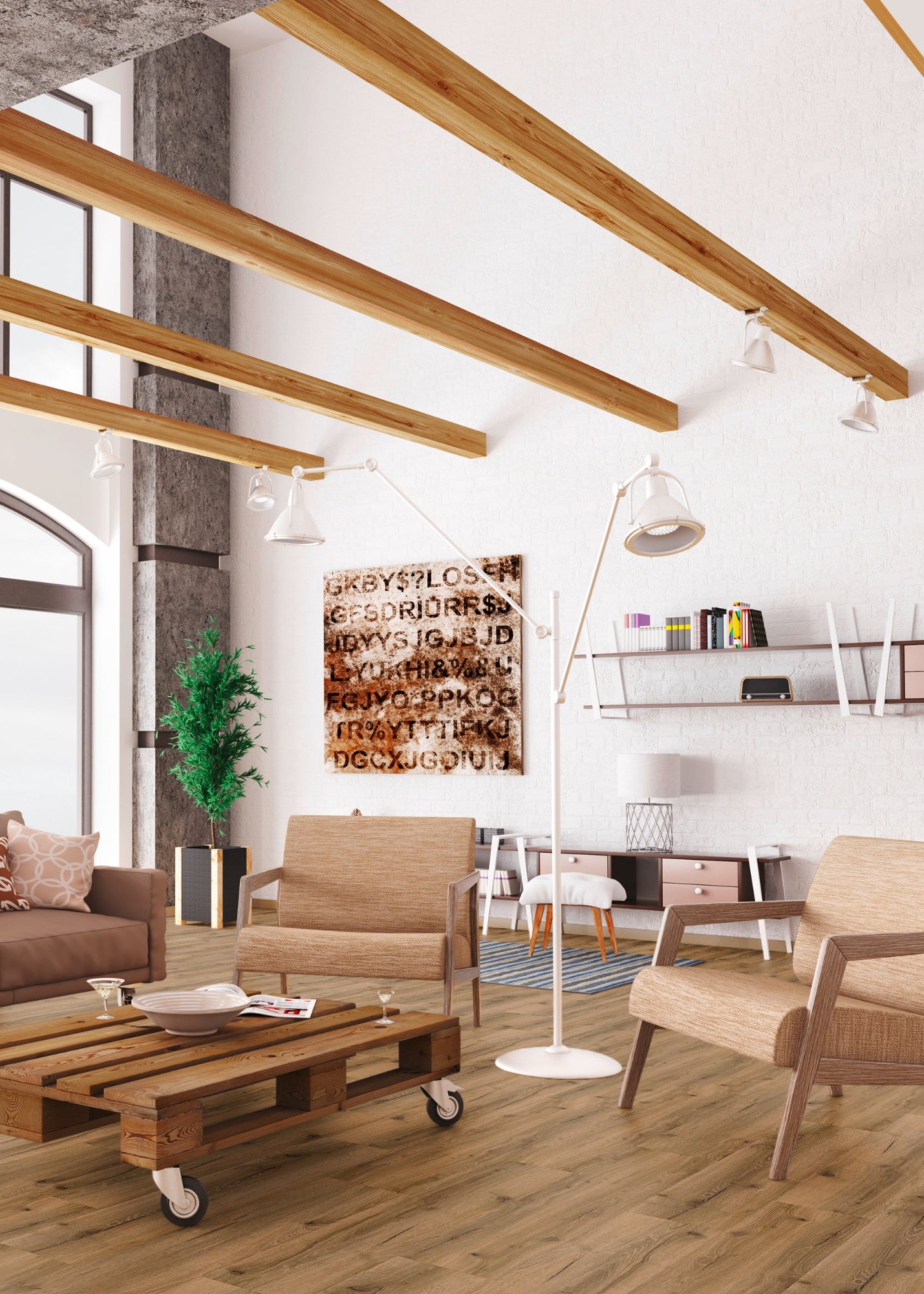 Designboden Prima Eiche Akzent 23x121 matt - klick