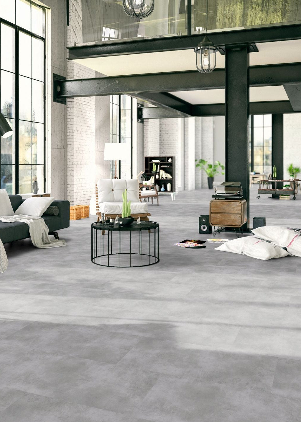 Designboden Prima Nebel 45x90 matt - klick