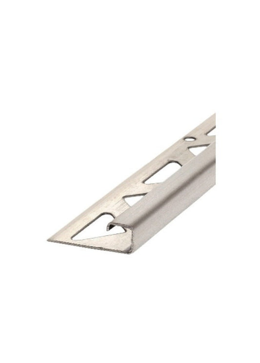 Fliesenschiene Quadratprofil Edelstahl gebürstet - 10mm 250cm