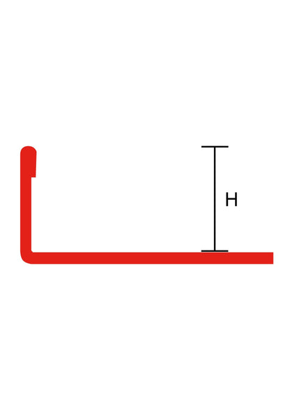 Fliesenschiene Abschlussprofil Edelstahl gebürstet - 8mm 250cm